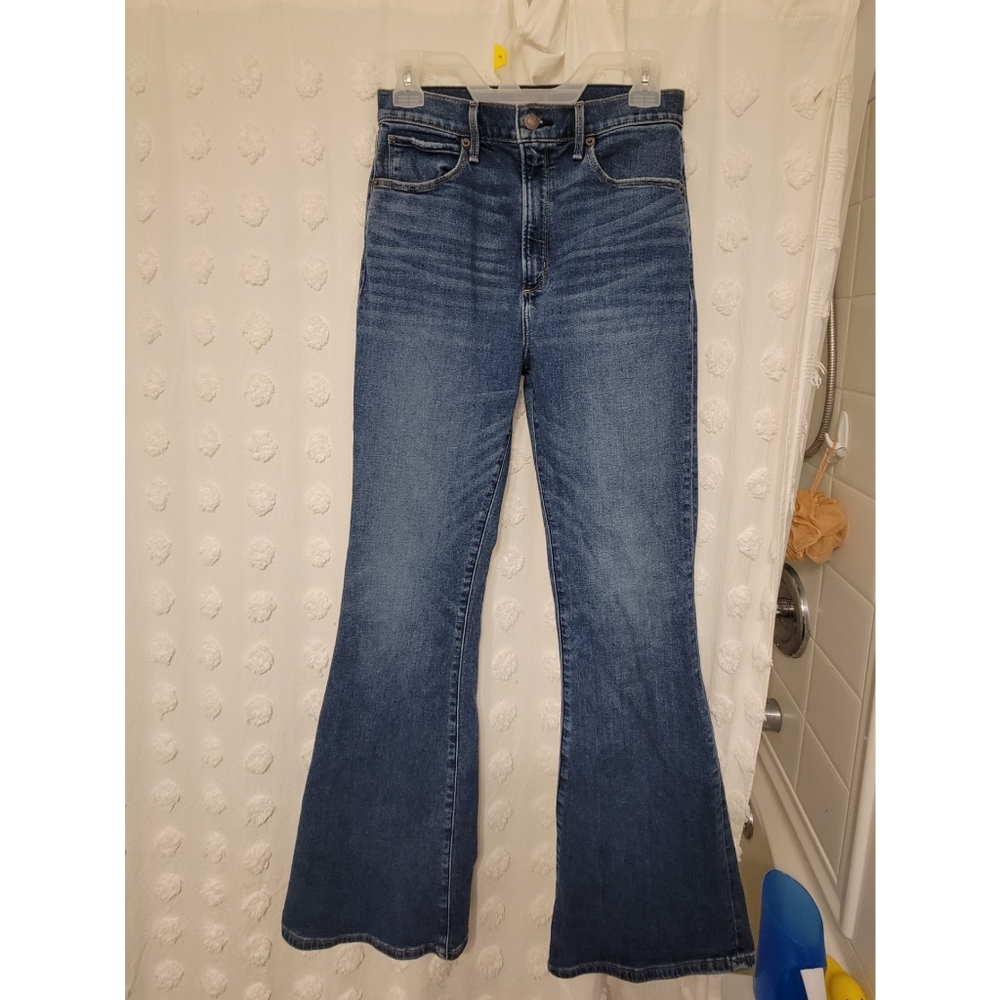 Abercrombie high rise flare jeans